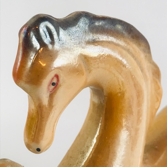 Brazilian Porcelain Luster Ware Prancing Horse MCM - Picture 4 of 8